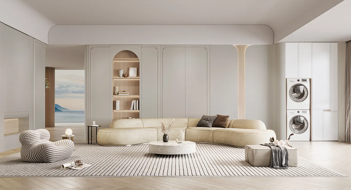 Thiết kế nội thất trọn gói phong cách Carcassonne Pháp hiện đại