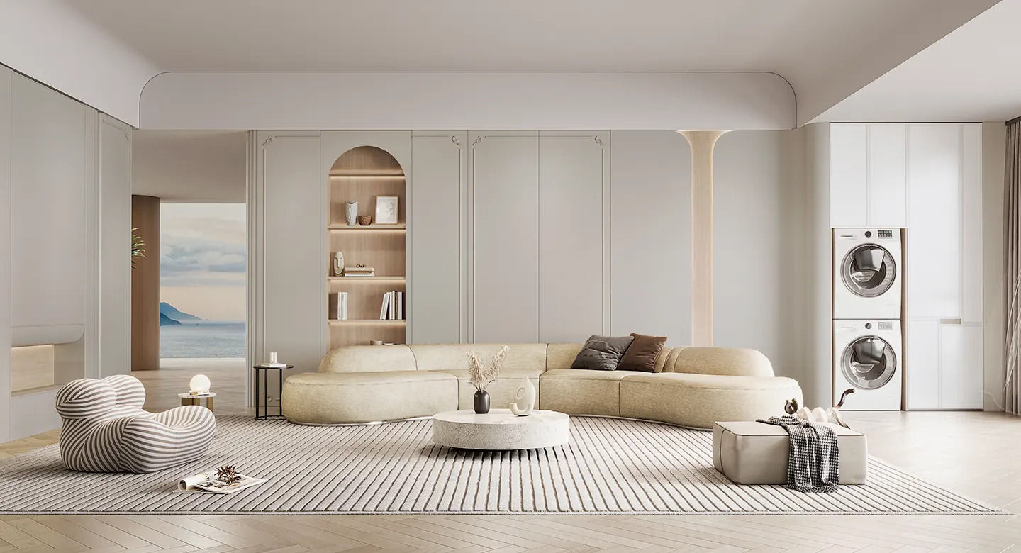 Thiết kế nội thất trọn gói phong cách Carcassonne Pháp hiện đại