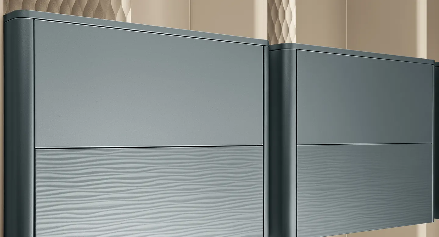 Thiết kế nội thất trọn gói sơn mài xanh Teal kết hợp trắng thanh lịch