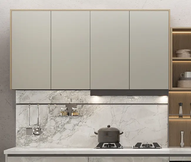 Thiết kế Thi công Tủ bếp AURORA chữ L hiện đại