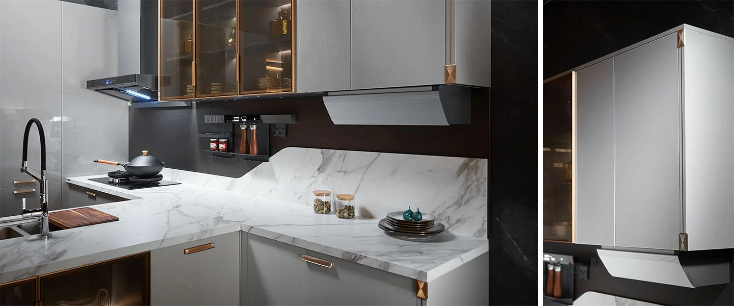 Thiết kế thi công Tủ bếp BEIRUT đẹp sơn bóng hiện đại