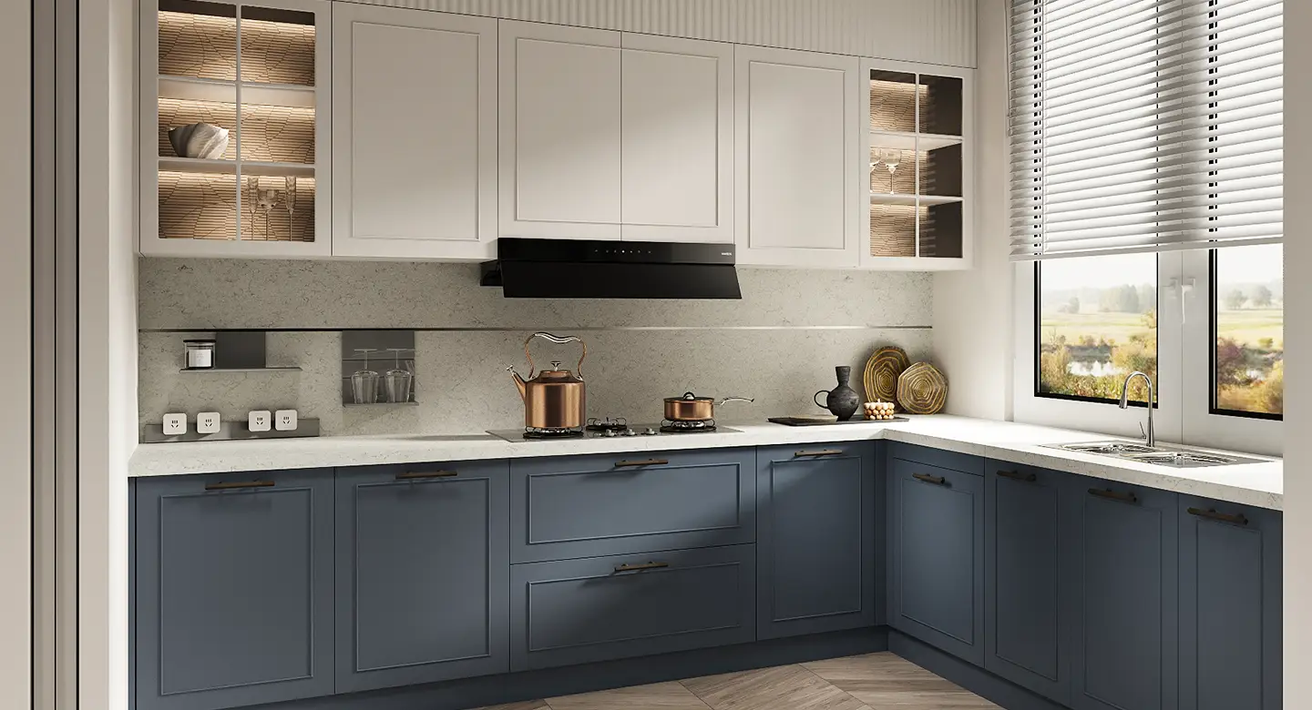 Thiết kế Thi công Tủ bếp FILOLI hiện đại pha cổ điển