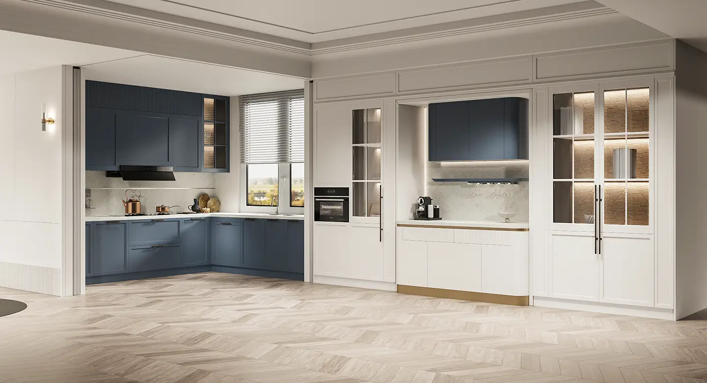 Thiết kế Thi công Tủ bếp FILOLI hiện đại pha cổ điển