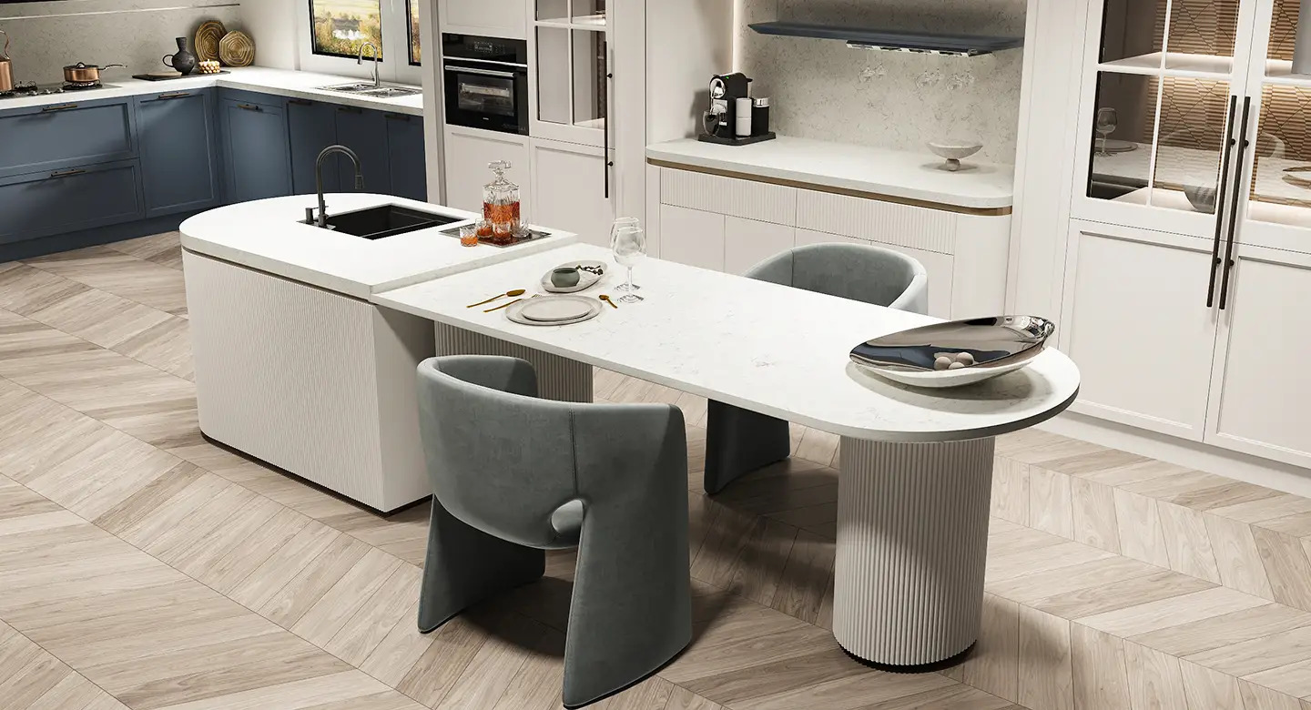 Thiết kế Thi công Tủ bếp FILOLI hiện đại pha cổ điển