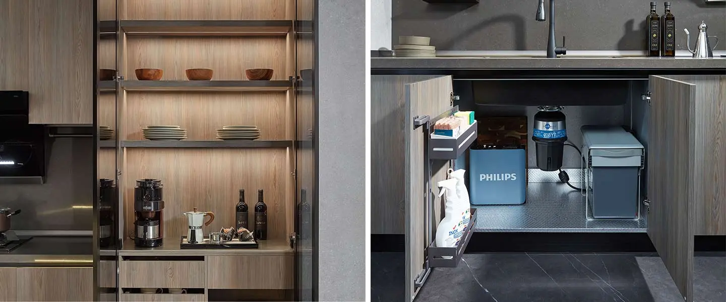 Thiết Kế Thi Công Tủ Bếp MEDELLIN Gỗ Công Nghiệp Melamine Hiện Đại