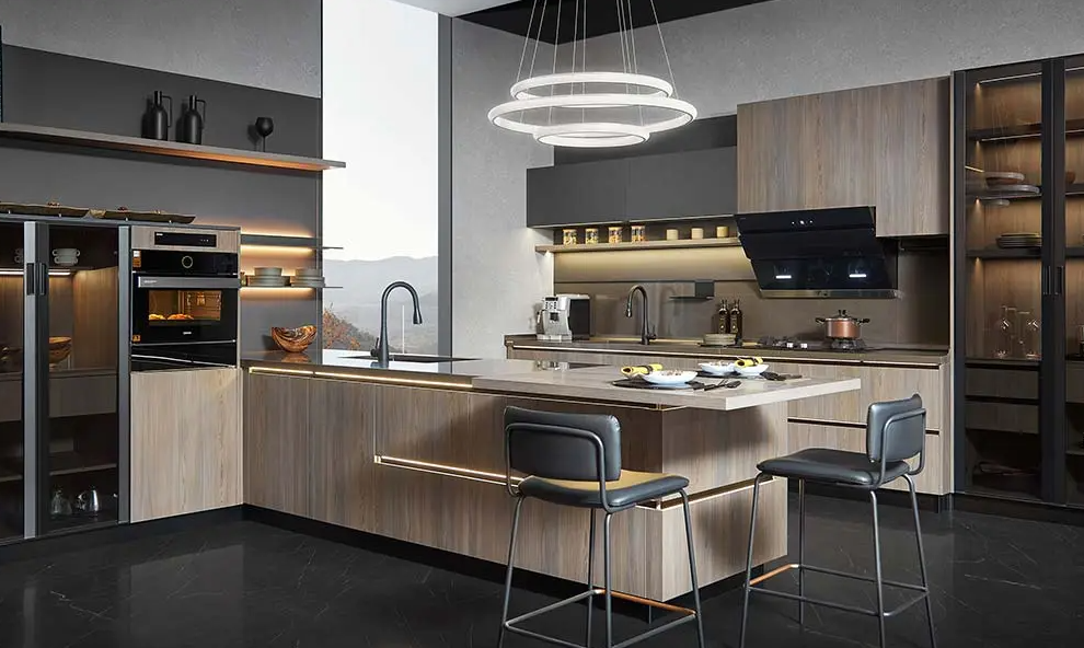 Thiết Kế Thi Công Tủ Bếp MEDELLIN Gỗ Công Nghiệp Melamine Hiện Đại