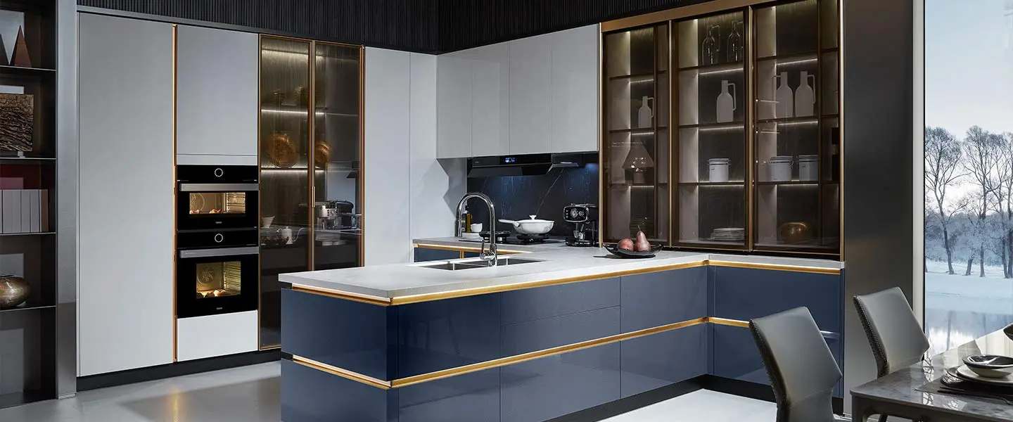 Thiết kế thi công Tủ bếp mở STARRY cao cấp hiện đại sang trọng