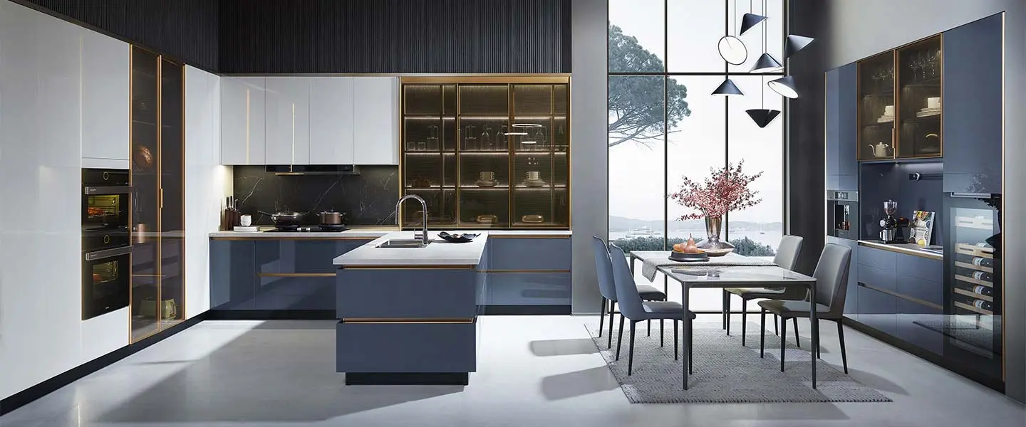 Thiết kế thi công Tủ bếp mở STARRY cao cấp hiện đại sang trọng