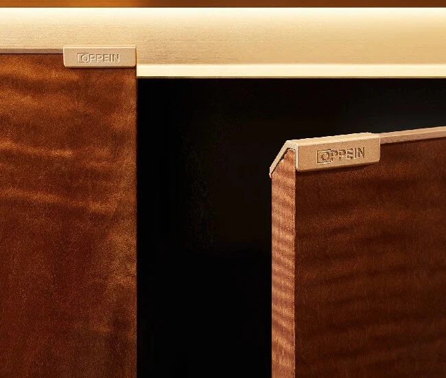 Thiết kế Thi công Tủ bếp Veneer chữ I kết hợp bàn đảo