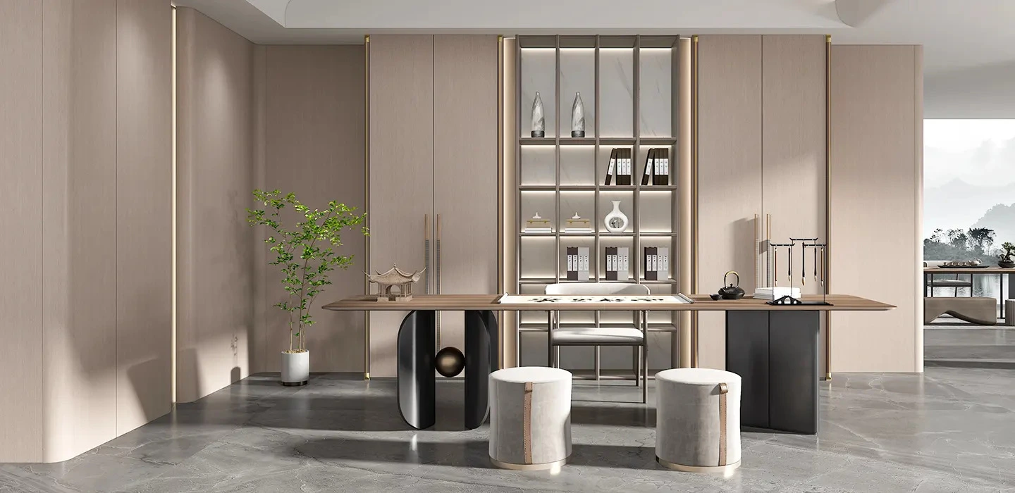 Thiết kế thi công Tủ quần áo cao cấp hiện đại tay nắm dài