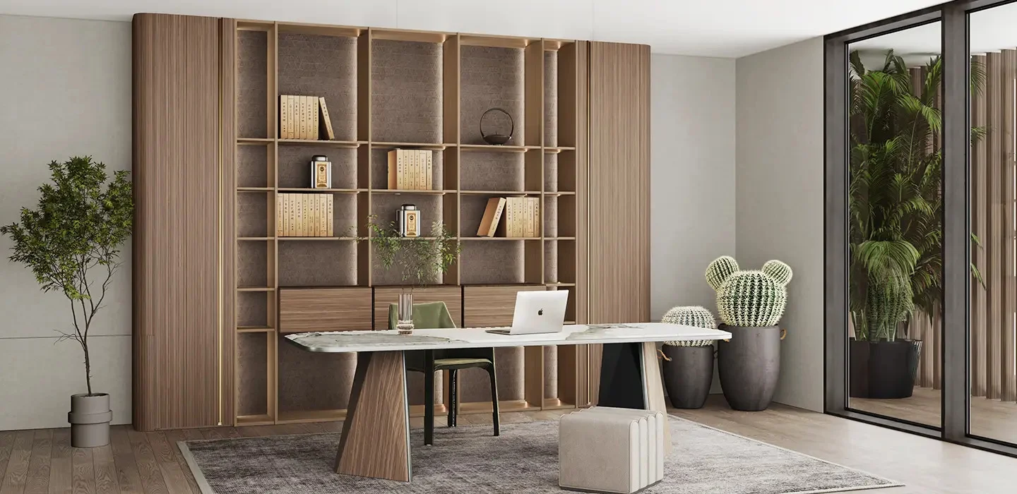 Thiết kế thi công Tủ quần áo hiện đại Walk-in Closet màu gỗ tự nhiên