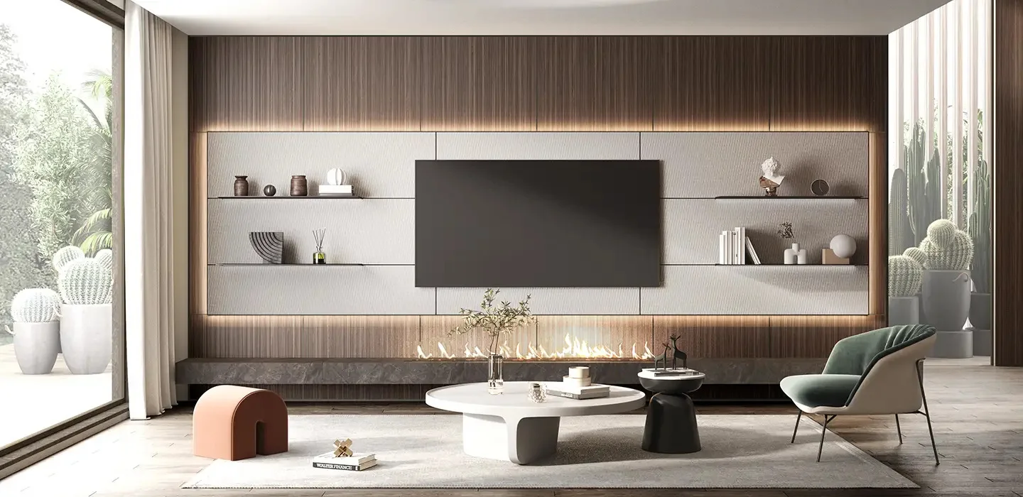 Thiết kế thi công Tủ quần áo hiện đại Walk-in Closet màu gỗ tự nhiên