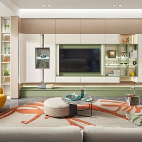 Thiết kế nội thất trọn gói phong cách tối giản màu xanh