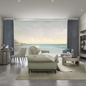 Thiết kế nội thất trọn gói sơn mài xanh Teal kết hợp trắng thanh lịch