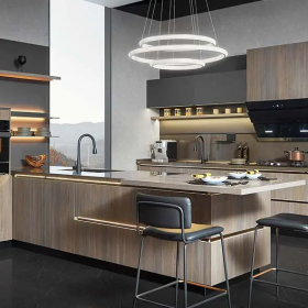 Thiết Kế Thi Công Tủ Bếp MEDELLIN Gỗ Công Nghiệp Melamine Hiện Đại