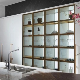 Thiết kế thi công Tủ bếp RODIN gỗ tự nhiên kết hợp gỗ Veneer hiện đại