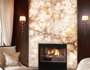 Đá Onyx ốp cầu thang và khu vực khác