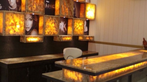 Đá Onyx ốp cầu thang và khu vực khác