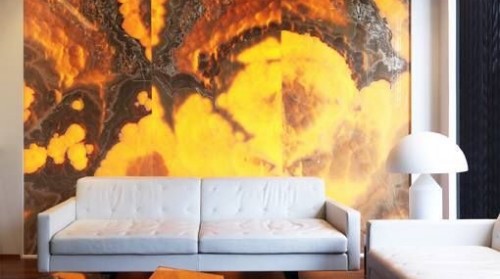 Đá Onyx ốp cầu thang và khu vực khác