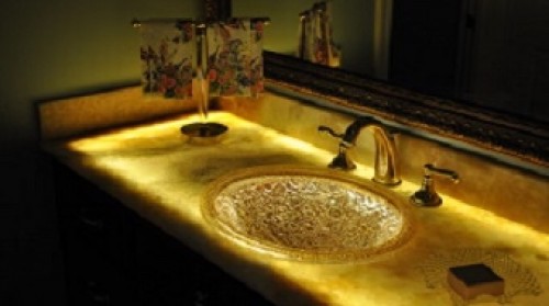 Đá Onyx Phòng Tắm và Lavabo