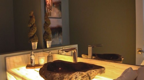 Đá Onyx Phòng Tắm và Lavabo