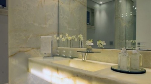 Đá Onyx Phòng Tắm và Lavabo