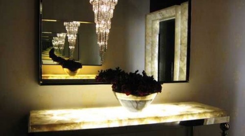 Đá Onyx Phòng Tắm và Lavabo