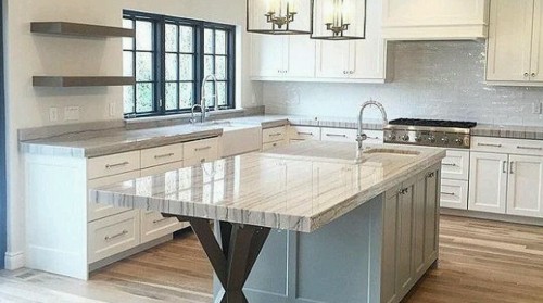 Đá ốp phòng bếp và quầy bar đẹp 01