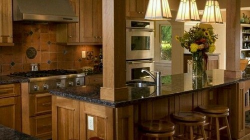 Đá ốp phòng bếp và quầy bar đẹp 01